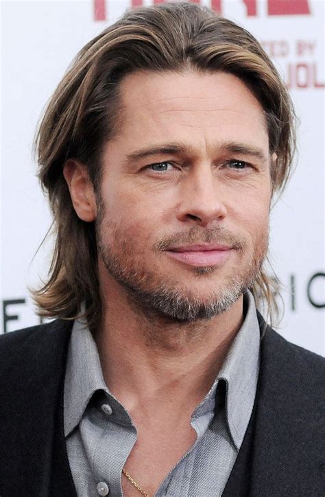 brad pitt long blonde hair